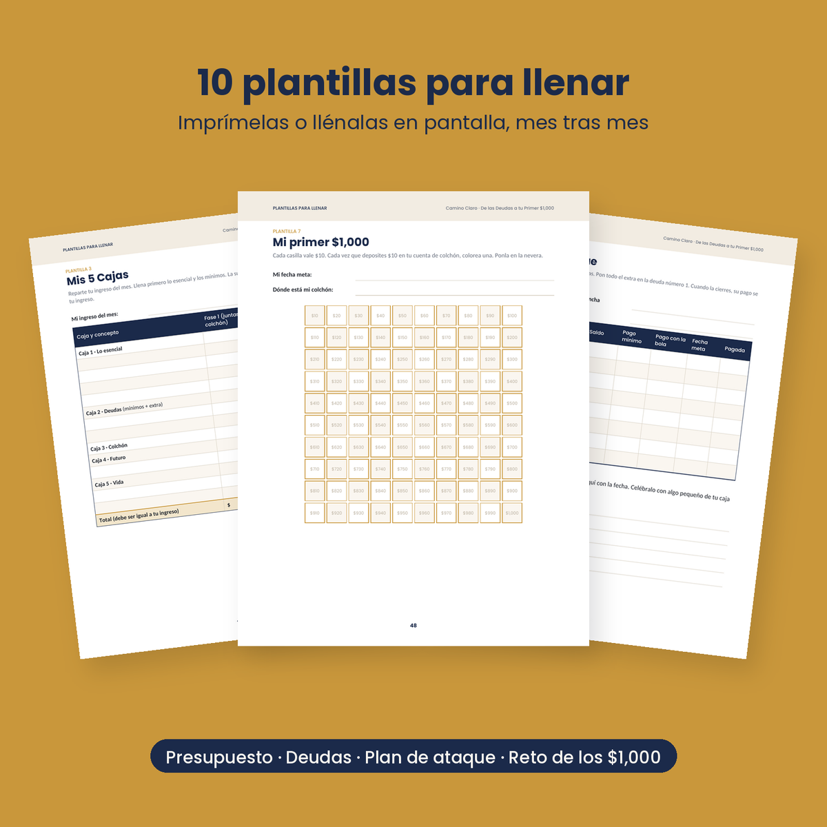 De las Deudas a tu Primer $1,000 (libro digital)